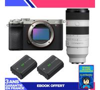 Boitier Sony A7CR Silver + FE 70-200mm f/2.8 GM OSS II + 2 Sony NP-FZ100 + Ebook 'Devenez Un Super Photographe