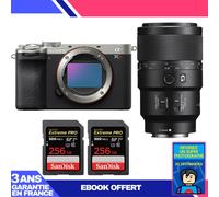 Boitier Sony A7CR Silver + FE 90mm f/2.8 Macro G OSS + 2 SanDisk 256GB Extreme PRO UHS-II SDXC 300 MB/s + Ebook 'Devenez Un Super Photographe