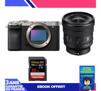 Boitier Sony A7CR Silver + FE PZ 16-35mm f/4 G + 1 SanDisk 32GB Extreme PRO UHS-II SDXC 300 MB/s + Ebook 'Devenez Un Super Photographe