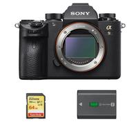 Boîtier SONY A9 + carte SD 64 Go + batterie NP-FZ100