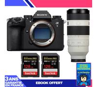 Boitier Sony A9 III + FE 100-400mm f/4.5-5.6 GM OSS + 2 SanDisk 128GB Extreme PRO UHS-II SDXC 300 MB/s + Ebook 'Devenez Un Super Photographe