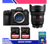 Boitier Sony A9 III + FE 12-24mm f/2.8 GM + 2 SanDisk 128GB Extreme PRO UHS-II SDXC 300 MB/s + Ebook 'Devenez Un Super Photographe