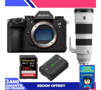 Boitier Sony A9 III + FE 200-600mm f/5.6-6.3 G OSS + 1 SanDisk 256GB Extreme PRO UHS-II SDXC 300 MB/s + 1 Sony NP-FZ100 + Ebook 'Devenez Un Super Photographe
