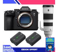 Boitier Sony A9 III + FE 200-600mm f/5.6-6.3 G OSS + 2 Sony NP-FZ100 + Ebook 'Devenez Un Super Photographe