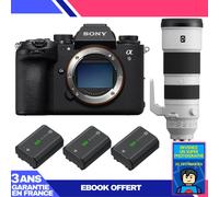 Boitier Sony A9 III + FE 200-600mm f/5.6-6.3 G OSS + 3 Sony NP-FZ100 + Ebook 'Devenez Un Super Photographe