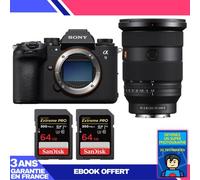 Boitier Sony A9 III + FE 24-70mm f/2.8 GM II + 2 SanDisk 64GB Extreme PRO UHS-II SDXC 300 MB/s + Ebook 'Devenez Un Super Photographe