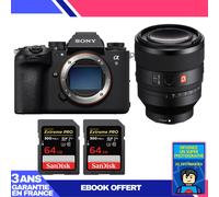 Boitier Sony A9 III + FE 50mm f/1.2 GM + 2 SanDisk 64GB Extreme PRO UHS-II SDXC 300 MB/s + Ebook 'Devenez Un Super Photographe