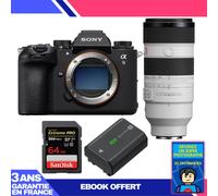 Boitier Sony A9 III + FE 70-200mm f/2.8 GM OSS II + 1 SanDisk 64GB Extreme PRO UHS-II SDXC 300 MB/s + 1 Sony NP-FZ100 + Ebook 'Devenez Un Super Photographe