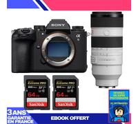 Boitier Sony A9 III + FE 70-200mm f/2.8 GM OSS II + 2 SanDisk 64GB Extreme PRO UHS-II SDXC 300 MB/s + Ebook 'Devenez Un Super Photographe
