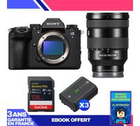 Boitier Sony alpha 1 II + FE 24-105mm f/4 G OSS + 1 SanDisk 128GB Extreme PRO UHS-II SDXC + 3 Sony NP-FZ100 + Ebook 'Devenez Un Super Photographe