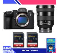 Boitier Sony alpha 1 II + FE 24-105mm f/4 G OSS + 2 SanDisk 128GB Extreme PRO UHS-II SDXC + Ebook 'Devenez Un Super Photographe