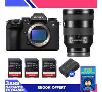 Boitier Sony alpha 1 II + FE 24-105mm f/4 G OSS + 3 SanDisk 512GB Extreme PRO UHS-II SDXC + 2 Sony NP-FZ100 + Ebook 'Devenez Un Super Photographe