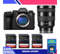 Boitier Sony alpha 1 II + FE 24-105mm f/4 G OSS + 3 SanDisk 64GB Extreme PRO UHS-II SDXC + Ebook 'Devenez Un Super Photographe