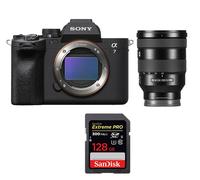 Appareil photo hybride Sony A7 IV + FE 24-105mm f/4 G OSS + 1 SanDisk 128GB Extreme PRO UHS-II + Ebook 20 astuces pour des images qui claquent