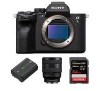 Boîtier Sony Alpha A7S III + FE 20-70mm F4 G + batterie Sony NP-FZ100 + SanDisk 64 Go Extreme Pro SDXC UHS-II U3 V90 300 Mo/s