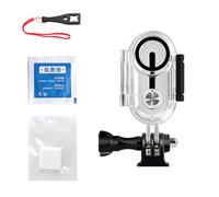 Boîtier sous-marin pour caméras GO 3S : design antichoc de 60 m avec adaptateurs de monture d'objectif et outil inclus Trépieds adaptateurs en acier inoxydable inclus