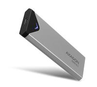 Boîtier SSD Axagon EEM2-UG2 M.2 NVMe-oF USB 3.2 Gen 2 (10 Gbps) Type-C pour SSD M.2 42/60/80mm Aluminium Noir/Gris, Support TRIM/UASP, Windows/macOS/Linux