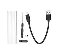 Boîtier SSD, boîtier de Disque Dur boîtier en Alliage d'aluminium boîtiers de Disque Dur d'ordinateur pour Win XP/7/8(Argent)