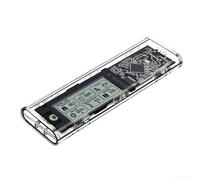 Boîtier SSD externe double protocole M 2 NVME NGFF avec USB 3 2 Gen 2 Taux de transfert de 10 Gbit/s et suivi intelligent de l'état du disque dur intégré (AC NGFF NVME)