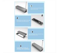 Boîtier SSD M.2 20 Go NGFF-NVMe double protocole, externe, pour ordinateur portable, téléphone portable ou bureau.
