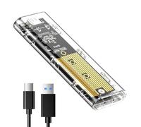 Boîtier SSD M.2 nvme Adaptateur m2 Lecteur Disque Dur Externe,boîtier nvme Adaptateur ssd m2 USB 3.1 USB-C Boîtier Disque Dur pour M.2 PCIe NVME M-Key 2230/2242/2260/2280 SSD