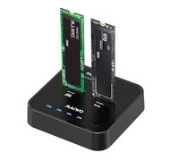 Boîtier SSD M.2 NVMe/AHCI double baie MAIWO, USB 3.0 Type-C, prise UE