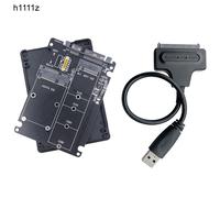 Boîtier SSD M2 adaptateur mSATA vers USB boîtier mSATA M.2 NGFF mSATA SSD vers SATA 3.0 2.5 adaptateur carte Riser câble de boîte M.2 pour ordinateur portable Board