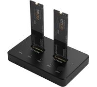 Boîtier SSD M2 NVME Station d'accueil avec USB C Hub 5en1, Adaptateur USB M.2, 10Gpbs USB 3.2 Gen2 M.2 NVMe et SATA SSD Adaptateur, Chargeur Rapide PD 100W, HDMI 4K@60Hz, Aluminium