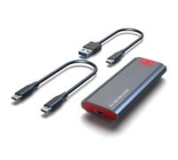 Boîtier SSD M2 NVME USB 3.1 Type-C - Boîtier de disque dur Gen2 sans outil - Installation sans outil pour SSD M2 PCIe NVMe 2280/2260/2242/2230 M2 NVMe SSD - Boîtier en aluminium gratuit - Type-C 3.1 -