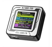 Boîtier SSD NVMe M.2 2230 avec écran LCD et port USB, noir