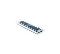 Boîtier SSD TooQ TQE-2200 M.2 PCIe NVMe USB 3.2 Gen 2 Transparent (1x M.2, 2 To max., 10 Gbit/s, USB Type-C, Windows/macOS/Linux)