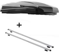 BOITIER STRIKE 440 litres noir brillant + barres de toit RAPID compatibles avec Citroën C5 (Mk2) Tourer (5 portes) 08-12