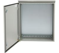 Boîtier SucceBuy électrique, 61 x 61 x 20 cm, NEMA 4, IP65, étanche à l'eau et à la poussière, boîte de jonction en acier au carbone laminé à froid, pliable, avec capot de pluie pour l'extérieur/intér