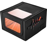 Boîtier SucceBuy pour graveur laser, 31,5 x 31,5 x 19,6 pouces, vision bidirectionnelle, housse de protection ignifuge, ventilateur d'extraction, isolation de la fumée, réduction du bruit, protection 