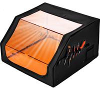 Boîtier SucceBuy pour graveur laser, 80 x 80 x 49,4 cm, housse de protection ignifuge avec ventilateur d'extraction, ignifuge, isolation de la fumée et du bruit, protection des yeux, convient à la plu