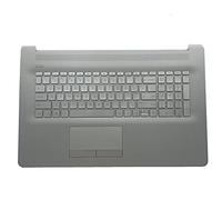 Boîtier supérieur de rechange pour ordinateur portable HP 17BY 17-by 17CA 17-CA 17-CA avec repose-poignet rétroéclairé et pavé tactile avec ODD L92783-001 6070B1308113 - Argenté