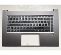 Boîtier supérieur pour HP ZBook Studio G7 M14608-031 avec repose-poignets anglais RTX DSC avec étiquettes autocollantes compatibles avec AM2VB000420 M14608-001 M14609-001 M15921-001 M15922-001 Housse