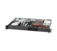 Supermicro SuperChassis 510-203B 1U Rackmount Noir, Alimentation 200W, Baies 2.5/3.5" SAS/SATA, FF PCI, 437x287x43mm, Compatible USA/Europe/Asie