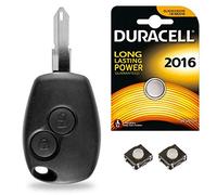 Boitier Télécommande Plip Coque de acia Sandero Duster Logan Lodgy + Switch + Pile CR2016 - Kit iRace Keys®