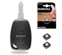 Boitier Télécommande pour Utilitaire Compatible Plip Opel Vivaro - Coque de Clé 2 Boutons + Switch + Pile CR1220 - Kit iRace Keys®