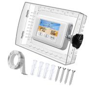 Boîtier thermostatique mural transparent avec combinaison et vis pour un contrôle sûr de la température dans un espace partagé