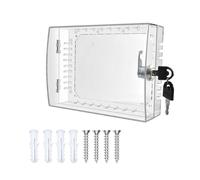 Boîtier thermostatique universel avec grands couvercles transparents pour maison, appartement, bureau, école, hôtel, couvercle transparent durable avec