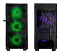 Boîtier TooQ Seizure TQGCC901-B RGB Mini Tour Micro ATX avec Panneau Vitré Noir G