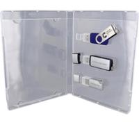 Boîtier transparent pour 3 clés USB - x6 Easypack