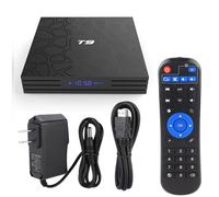 Boîtier TV Android 12.0 avec processeur H618, 4 Go de RAM, 32 Go de ROM, décodage 6K HD H.265, double Wi-Fi, Bluetooth, compatible HDR10.