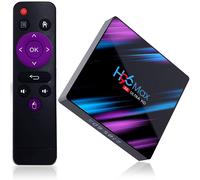 Boîtier TV Android 12.0, processeur quadricœur RK3318 performant pour le streaming Ultra HD, Wi-Fi double bande et Bluetooth 5.0 pour une
