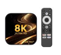 Boîtier TV Android 13.0, TX98 Pro + 4 Go De RAM 64 Go De ROM RK3528 Cortex-A53 Smart TV Box 2.4G/5G Double Bande avec BT 5.0 3D/HDR10, Décodeur 8K Ultra HD,4gb+64gb