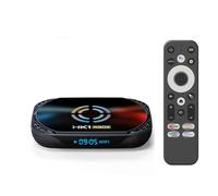 Boîtier TV Android 14.0, HK1RBOX X50 Smart TV Box S905A/X5M Quad Core Arm Cortex A53 Prise en Charge 8K 3D 2,4/5,0 Ghz Wi-FI BT5.0 10/100M Ethernet DLNA HDMI2.0 USB3.0,4gb+64gb