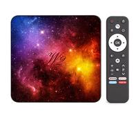 Boîtier TV Android 14 TV Box, 4 Go RAM 64 Go ROM, Décodage 8K H.265, | Quad-Core, HDMI 4K@60Hz,WiFi 6 Double Bande, Bluetooth 5.0, USB 2.0, Mise en Miroir sans Fil
