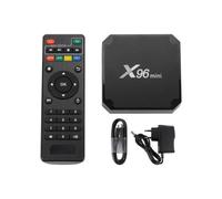 Boîtier TV Android X96 Mini, Android 9.0, processeur quadricœur Amlogic S905W, 2 Go + 16 Go, lecteur multimédia 4K HD, Wi-Fi, AH3744